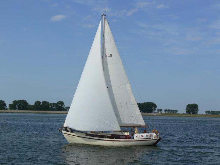 Werfgebouwd S-spant zeiljacht, Watersport en Boten, Kajuitzeilboten en Zeiljachten, Gebruikt, Tourjacht of Cruiser, Staal, 6 tot 9 meter