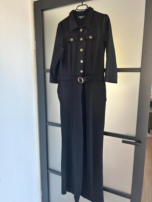 King Louie maat 40 zwarte retro jumpsuit 2334, Kleding | Dames, Jumpsuits, Zo goed als nieuw, Maat 38/40 (M), Zwart, Ophalen of Verzenden