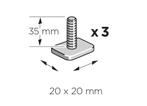 GEVRAAGD: Thule T-Track-Adapters (20x20mm) voor T-rail, Auto diversen, Dakdragers, Ophalen of Verzenden, Zo goed als nieuw