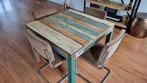 Eettafel vierkant, Ophalen, 50 tot 100 cm, Zo goed als nieuw, Vijf personen of meer