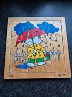 Houten Puzzel - Beer in de Regen     rolf, 2 tot 4 jaar, Gebruikt, 10 tot 50 stukjes, Ophalen of Verzenden