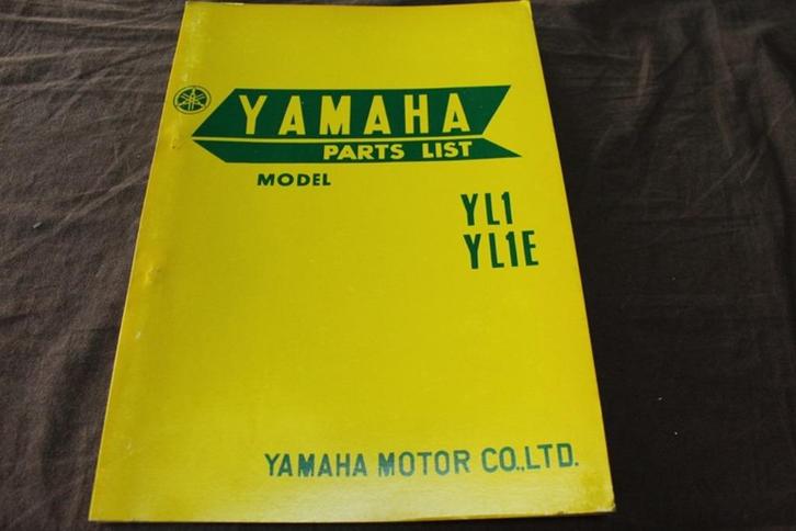 Yamaha YL1 YL1E 1967 motorcycle parts list 100cc, Motoren, Handleidingen en Instructieboekjes, Yamaha, Ophalen of Verzenden