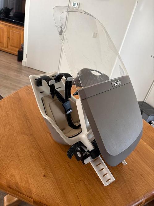 Bobike Voorzitje Fietsstoeltje, Fietsen en Brommers, Fietsaccessoires | Fietsstoeltjes, Gebruikt, Voorzitje, 9 t/m 18 kg, Voetsteuntjes