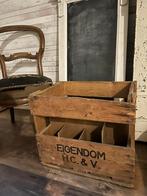 Brocante flessenkrat. Oude houten krat voor flessen, Ophalen, Gebruikt, 50 tot 100 cm, Minder dan 50 cm