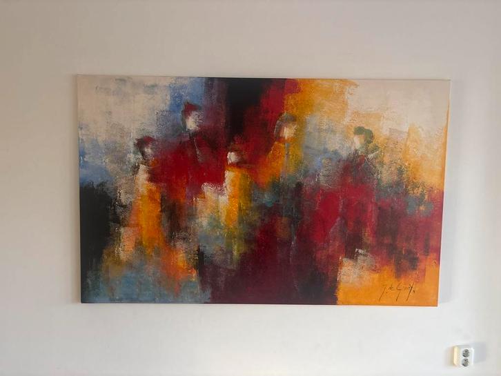 Te koop figuratief schilderij van Jochem de Graaf, Antiek en Kunst, Kunst | Schilderijen | Abstract, Ophalen