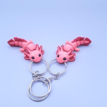 Axolotl Fidget Sleutelhanger - Flexibel & Milieuvriendelijk! beschikbaar voor biedingen