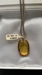 Ti Sento Hanger geel met zirkonia en Ketting, Sieraden, Tassen en Uiterlijk, Kettingen, Verzenden, Nieuw, Geel, Zilver