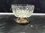 vintage glas/bonbonschaaltje verzilverde voet/theeglas, Ophalen of Verzenden