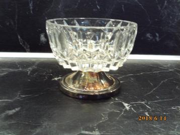 vintage glas/bonbonschaaltje verzilverde voet/theeglas beschikbaar voor biedingen