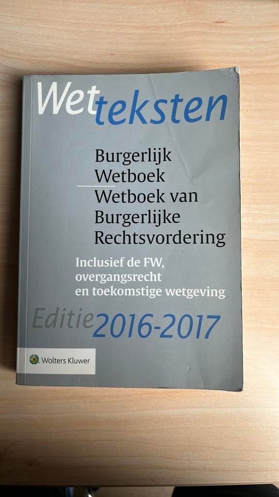Buregerlijk Wetboek 2016-2017, Boeken, Wetenschap, Gelezen, Sociale wetenschap, Ophalen of Verzenden