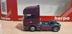 Herpa Scania 144 HD 2as trekker roodbruin no145220   1/87, Ophalen of Verzenden, Nieuw, Bus of Vrachtwagen, Herpa