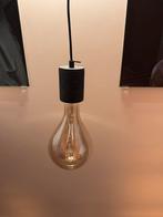 E40 kooldraad lamp met armatuur, Ophalen, Modern, industrieel, Zo goed als nieuw, Glas