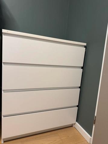 IKEA Malm ladekast (wit en 4 lades) - afbeelding 1