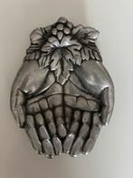 Vintage metalen schaal in de vorm van twee handen, Ophalen of Verzenden