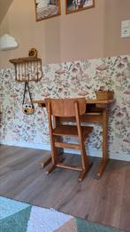Vintage schooltafeltje met stoel, Kinderen en Baby's, Kinderkamer | Tafels en Stoelen, Ophalen, Zo goed als nieuw, Tafel(s) en Stoel(en)