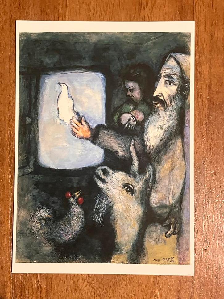 Marc Chagall - Noah zendt de Duif, Verzamelen, Ansichtkaarten | Themakaarten, Ongelopen, 1980 tot heden, Overige thema's, Ophalen of Verzenden