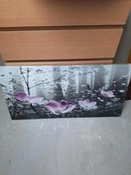 Schilderij bloemen, Ophalen of Verzenden, Gebruikt, Schilderij, Minder dan 50 cm