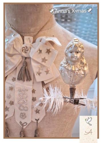 Antieke Kerstbal victorian Lady on clip 1900 beschikbaar voor biedingen