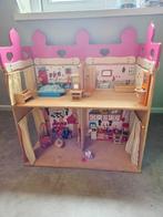 Sinterklaas cadeau: Houten Poppenhuis met Accessoires, Kinderen en Baby's, Speelgoed | Houten speelgoed, Ophalen of Verzenden