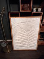 Wandornament schilderij witte bladeren, Ophalen, Nieuw, 75 cm of meer, 50 tot 75 cm