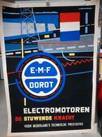 Originele Poster voor EMF Dordt Motoren uit Dordrecht, Verzenden, A1 t/m A3, Reclame, Rechthoekig Staand