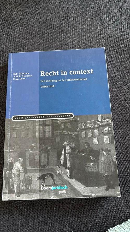 A.M.P. Gaakeer - Recht in context, Boeken, Wetenschap, Zo goed als nieuw, Ophalen of Verzenden