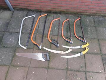 Set gebruikte beugel en handzagen beschikbaar voor biedingen