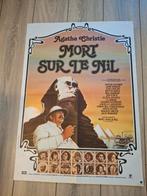 Dood op de Nijl vintage Franse filmposter, Deurposter of groter, Ophalen of Verzenden, Film en Tv, Rechthoekig Staand