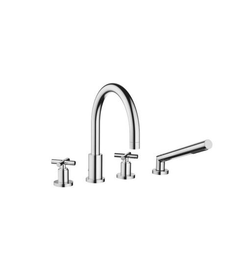 Dornbracht 27512892-00 4-gats badmengkraan chroom, Doe-het-zelf en Verbouw, Sanitair, Gebruikt, Kraan, Chroom, Ophalen