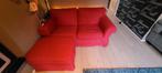 Ikea ektorp hoes rood 2 zitbank en poef, Huis en Inrichting, Tweepersoons, 75 tot 100 cm, Ophalen of Verzenden, Zo goed als nieuw