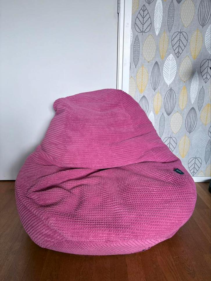 Zitzak roze Loft 25, Huis en Inrichting, Zitzakken, Gebruikt, Zitzak, Roze, Ophalen