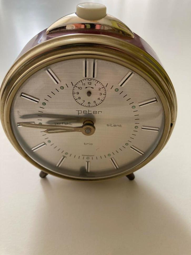 Vintage Peter Wekker - Trio Silent, Antiek en Kunst, Antiek | Klokken, Ophalen of Verzenden