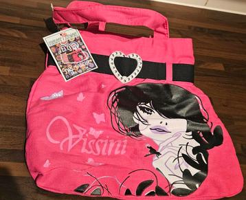 Leuke roze stoffen tas nieuw met rits beschikbaar voor biedingen