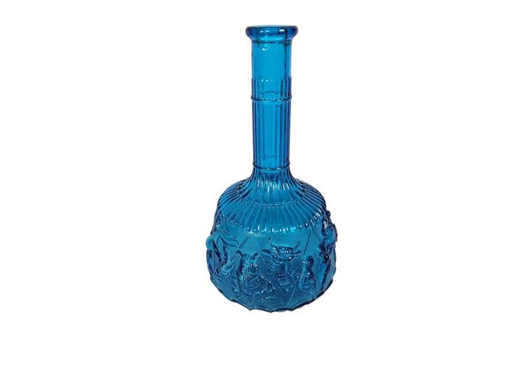 Empoli glas - Vintage vaas - Zodiac Dierenriem - Italie - 60, Antiek en Kunst, Antiek | Glas en Kristal, Ophalen of Verzenden