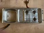 Gasstel 3pits met wasbak inbouw, Ophalen, Gebruikt