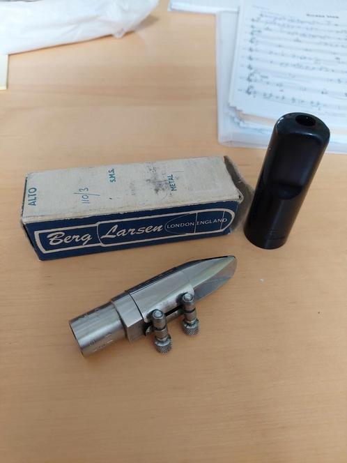 Berg Larsen altsax mondstuk metaal, Muziek en Instrumenten, Blaasinstrumenten | Saxofoons, Gebruikt, Alt, Ophalen of Verzenden