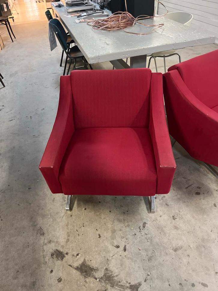 Set van DDR Bioscoopstoelen - Jaren '60 Vintage, Huis en Inrichting, Fauteuils, Gebruikt, Stof, 50 tot 75 cm, Minder dan 75 cm