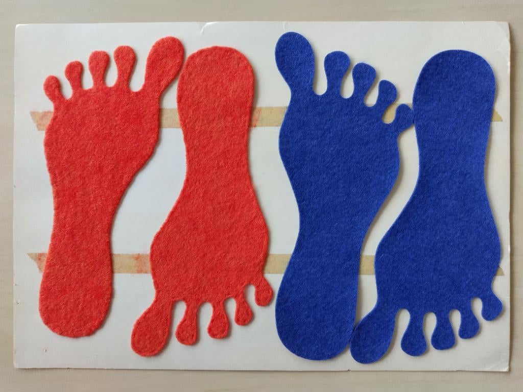 Applicatie voeten, Ophalen of Verzenden, Zo goed als nieuw, Carnaval, Accessoires