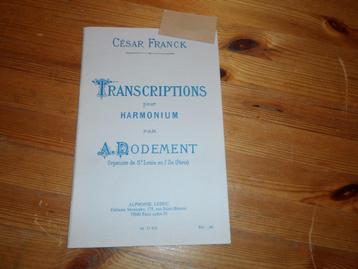 Cesar Franck - Transcriptions pour Harmonium beschikbaar voor biedingen