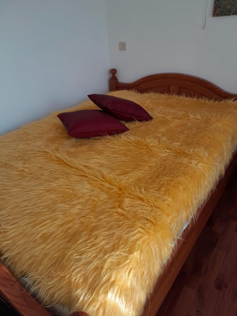 Gele sprei voor bed, Ophalen of Verzenden, Zo goed als nieuw, Tweepersoons, Modern