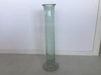 Hoge glazen vaas, heel decoratief , zeer hoog!, Minder dan 50 cm, Glas, Zo goed als nieuw, Ophalen