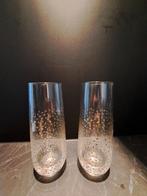 Set van 2 champagne glazen zonder voet, Verzamelen, Glas en Borrelglaasjes, Ophalen, Zo goed als nieuw, Overige typen