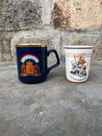 Vintage set van 2 porseleinen 5 Mei Bevrijdingsdag bekers, Antiek en Kunst, Ophalen of Verzenden
