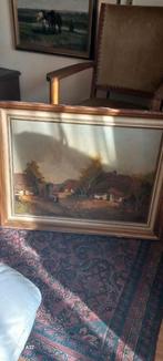 Boerderijen met Waterput - Vosman, Antiek en Kunst, Kunst | Schilderijen | Klassiek, Ophalen of Verzenden