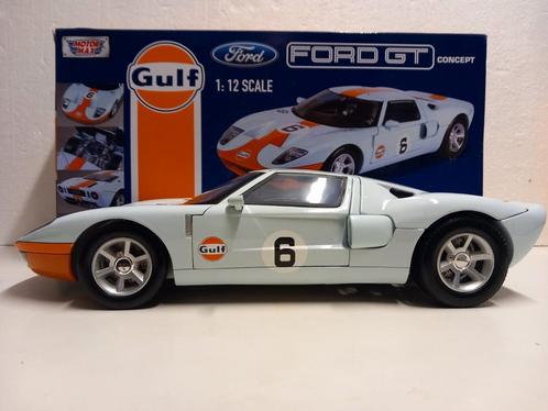 Ford GT coupe Gulf blauw #6 Motormax metaal  1:12 KRD, Hobby en Vrije tijd, Modelauto's | 1:5 tot 1:12, Zo goed als nieuw, Auto