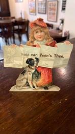 Van Veen’s Thee Nijmegen kartonnen reclamebordje, Ophalen of Verzenden, Zo goed als nieuw