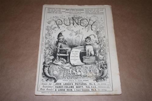 Zeldzaam antiek magazine - Punch - September 11, 1886 !!, Verzamelen, Tijdschriften, Kranten en Knipsels, Tijdschrift, Ophalen of Verzenden