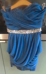 Jane Norman mooie nieuwe korte Feest jurk met strass. M (10), Maat 38/40 (M), Blauw, Ophalen of Verzenden, Boven de knie