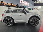 Kinderauto Audi RS6 - nardo grijs - soft start - leren zit, Ophalen of Verzenden, Nieuw, Afstandsbediening