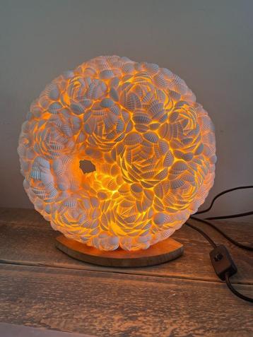 Tafellamp schelpen Boho bohemian Bali beschikbaar voor biedingen